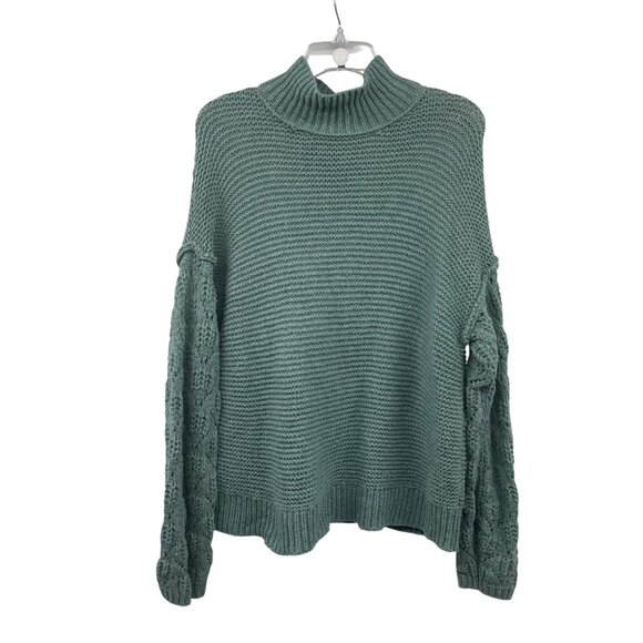 Universal Thread Womens Knit Pullover Sweater Mock Neck Sage Green Size Large - Picture 1 of 9